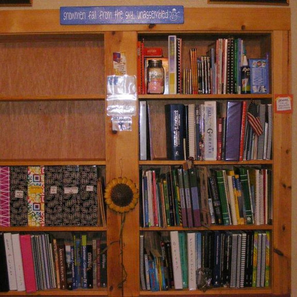 Cleaning Out Homeschool Book Shelves!